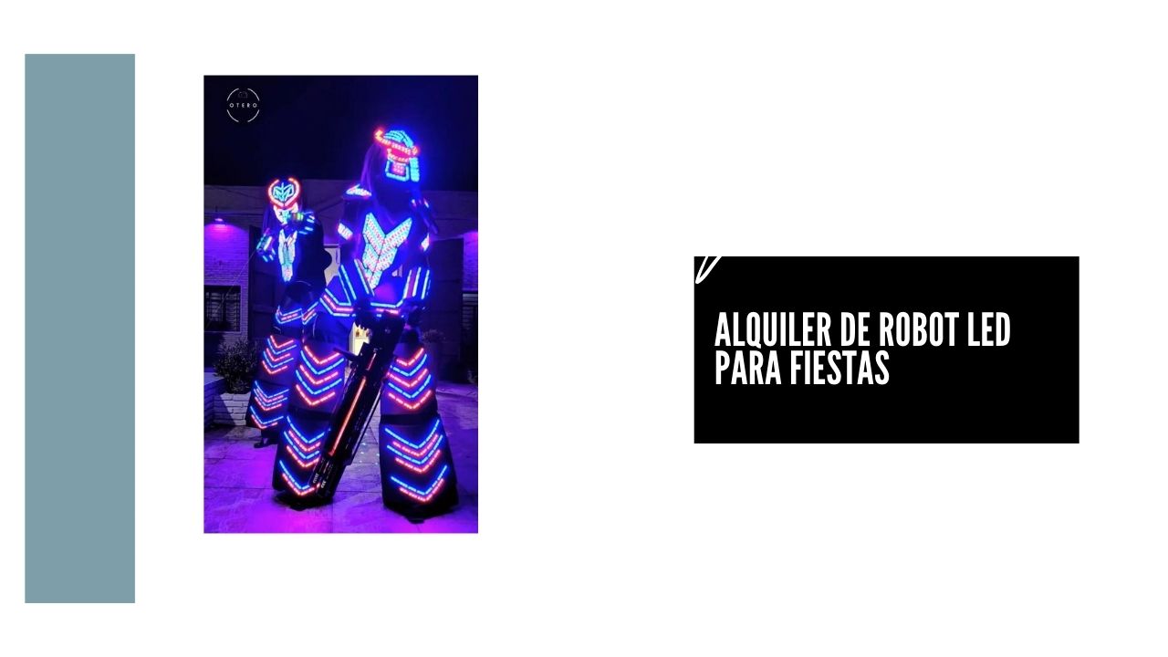 Alquiler de robot led para fiestas