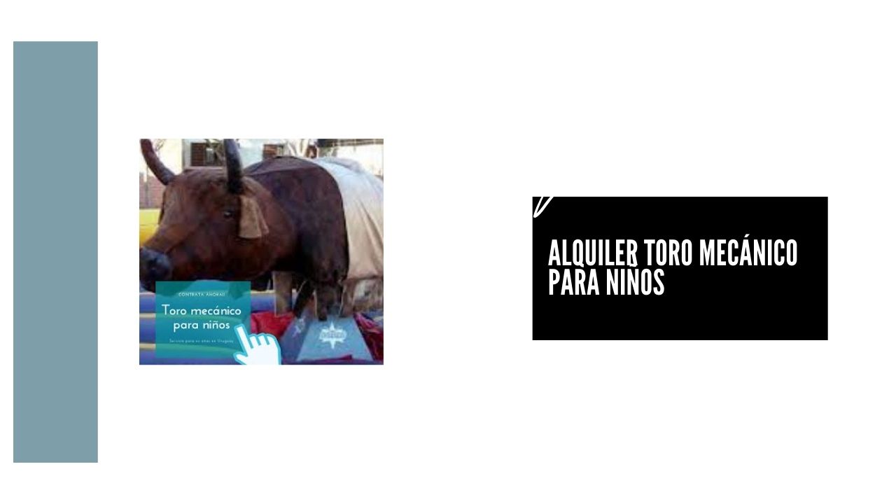 Alquiler toro mecánico para niños