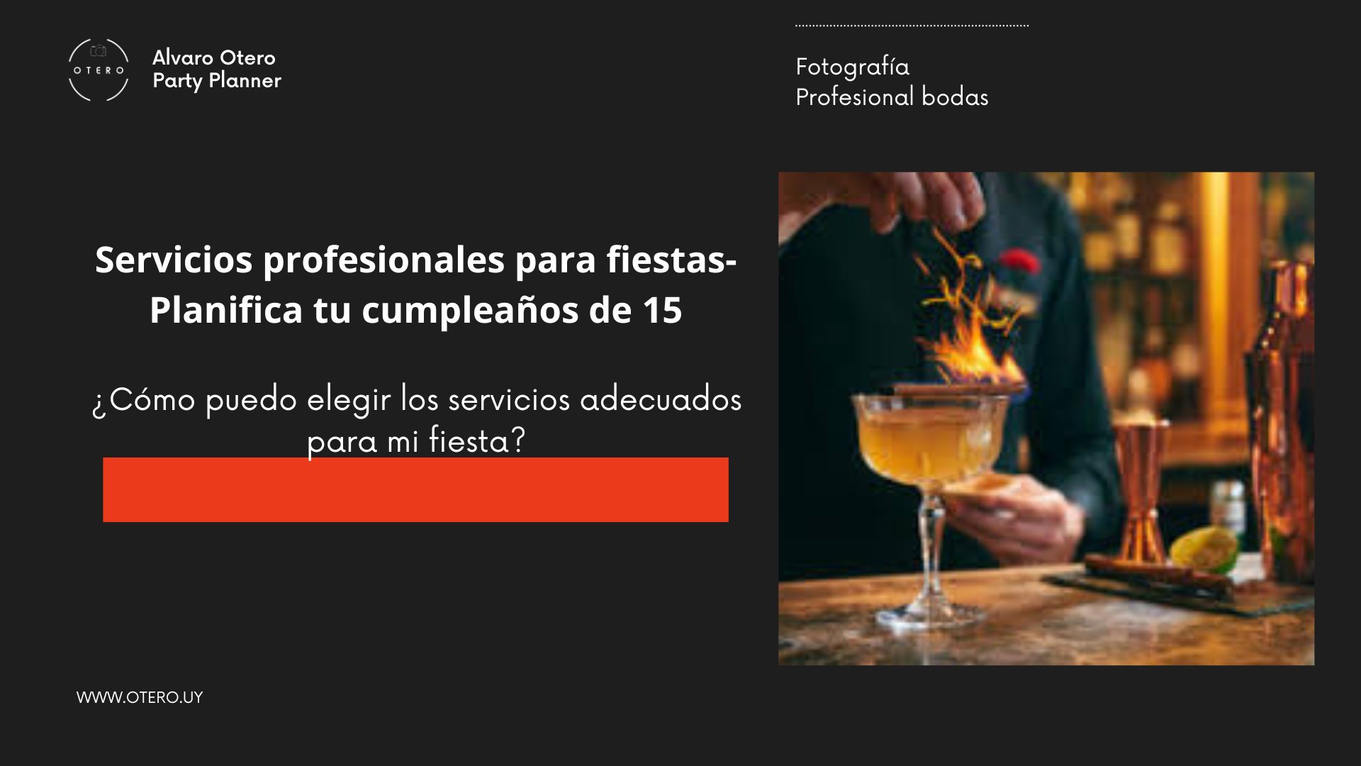 Servicios para cumpleaños de 15