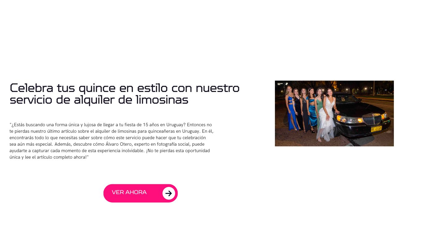 Alquiler de limusinas para quinceañeras en Uruguay: La experiencia de lujo que tu hija merece