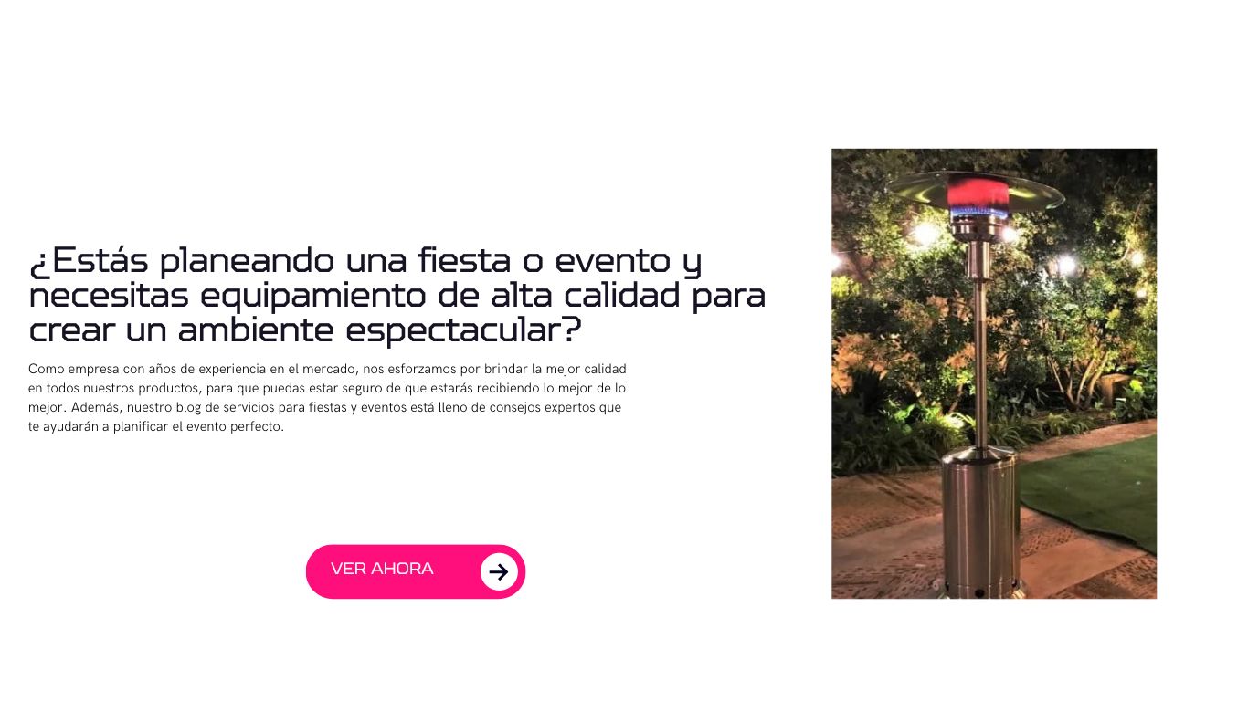 Consejos para equipar fiestas y eventos con estilo y eficiencia